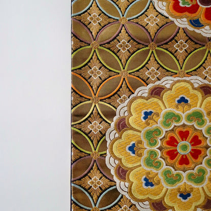 袋帯「有職七宝天井華文」河合美術織物