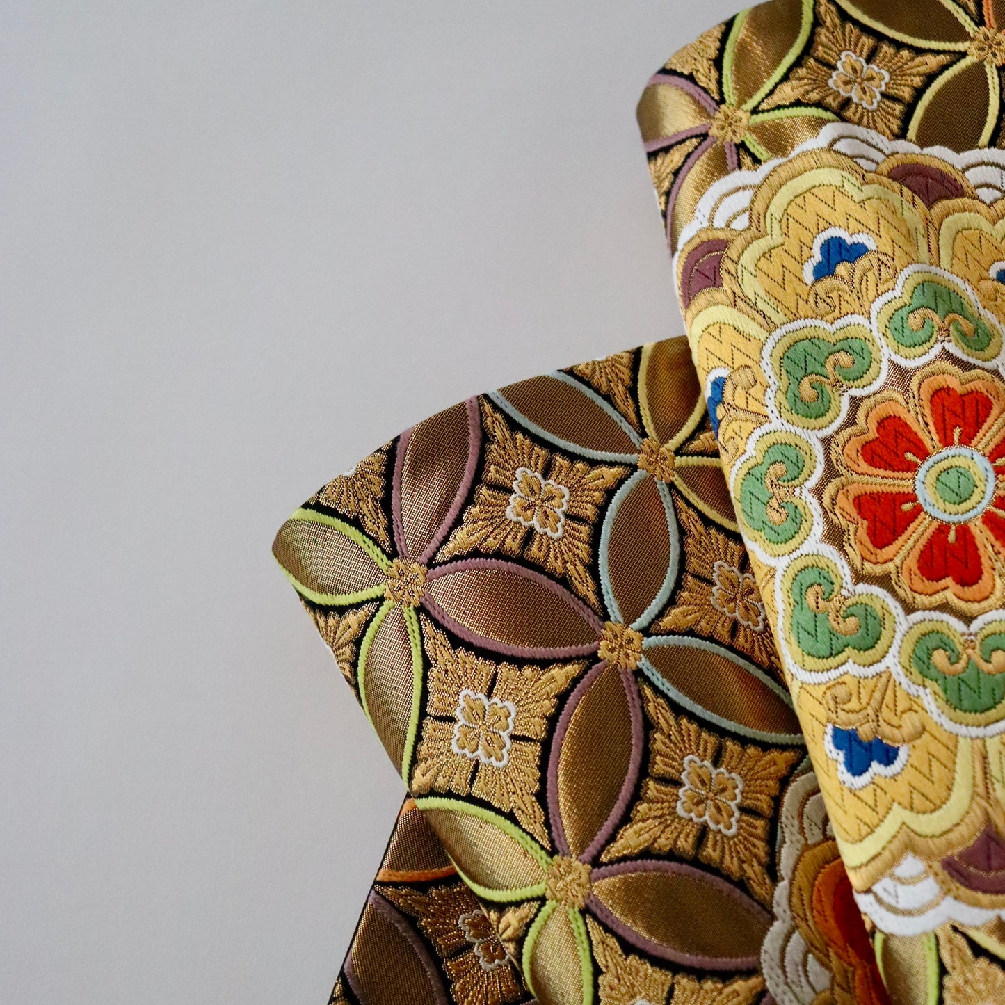 袋帯「有職七宝天井華文」河合美術織物