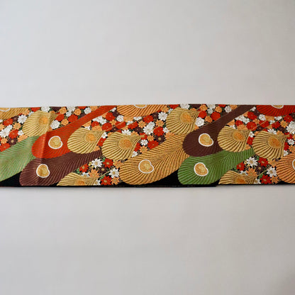 袋帯「雅孔雀小花文」河合美術織物