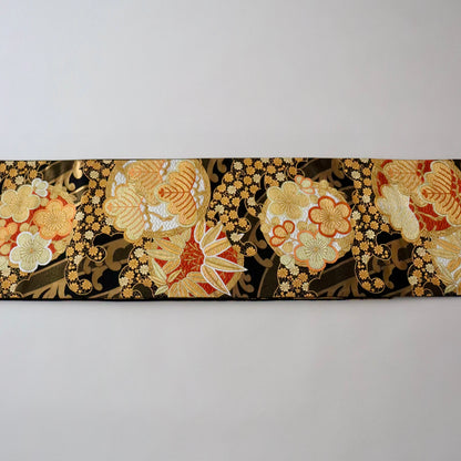 袋帯「松竹梅寿波文」河合美術織物