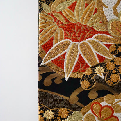 袋帯「松竹梅寿波文」河合美術織物