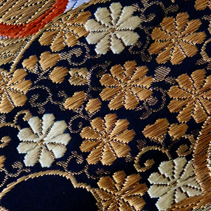 袋帯「松竹梅寿波文」河合美術織物