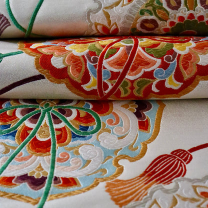 袋帯「瑞祥宝鏡華文」河合美術織物