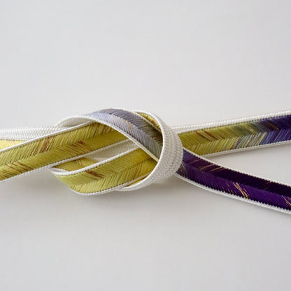 帯締め「大和高麗段暈し - yel.purp」和小物さくら