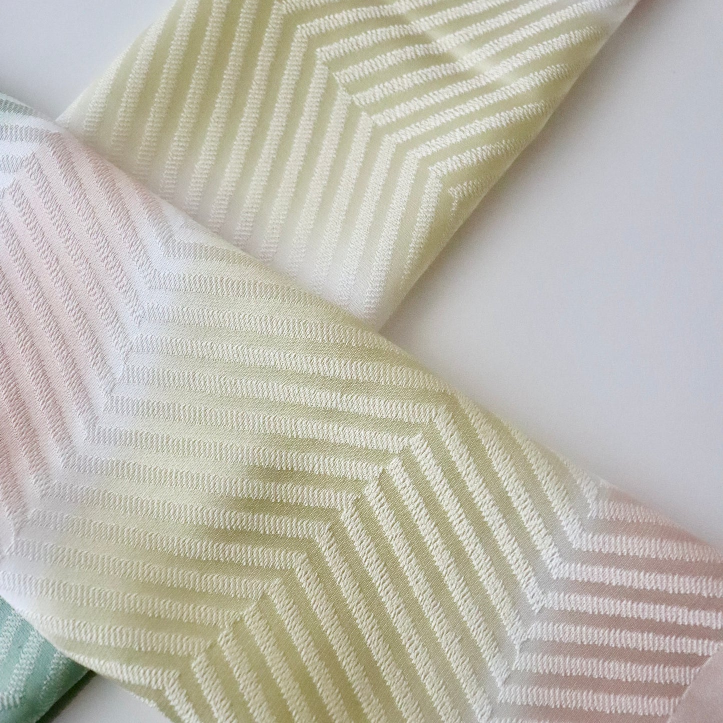 帯揚げ「斜取三色 - pnk.lt-gr」和小物さくら