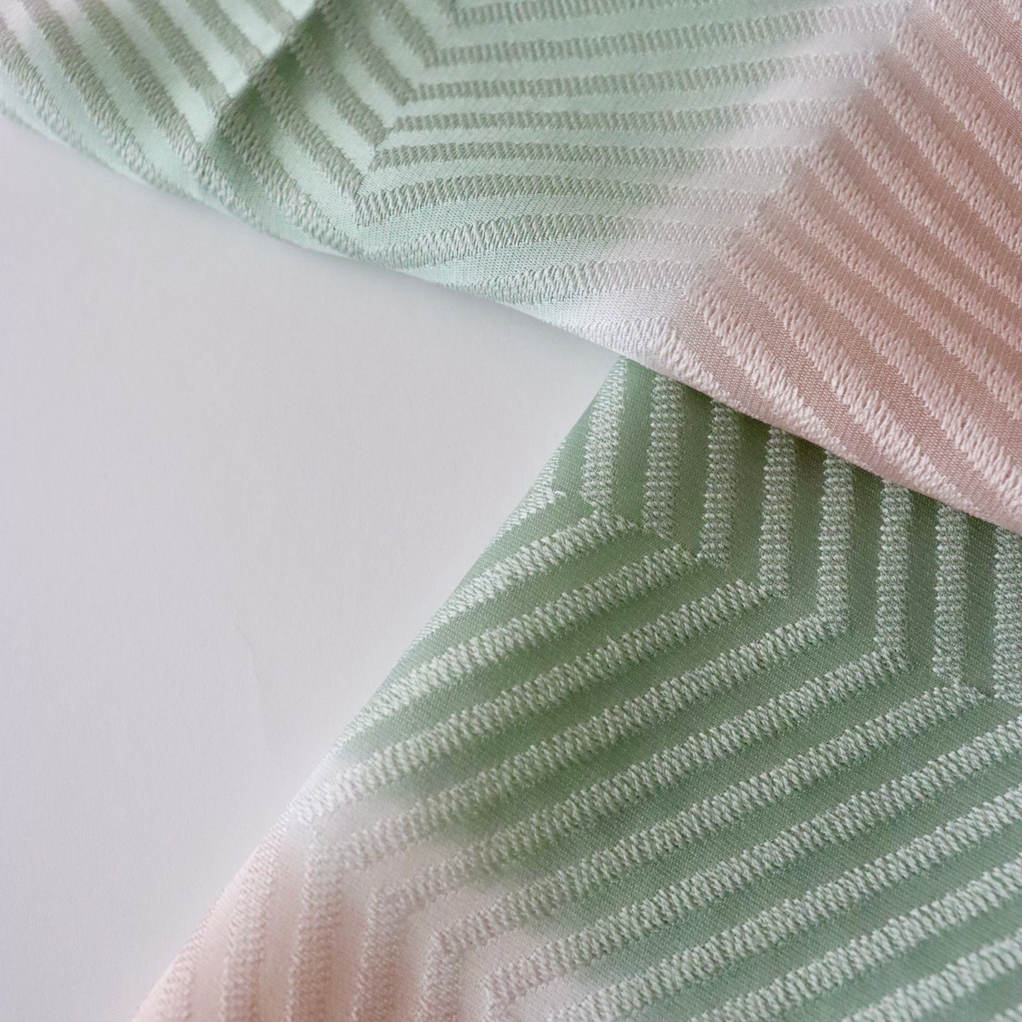 帯揚げ「斜取三色 - pnk.lt-gr」和小物さくら