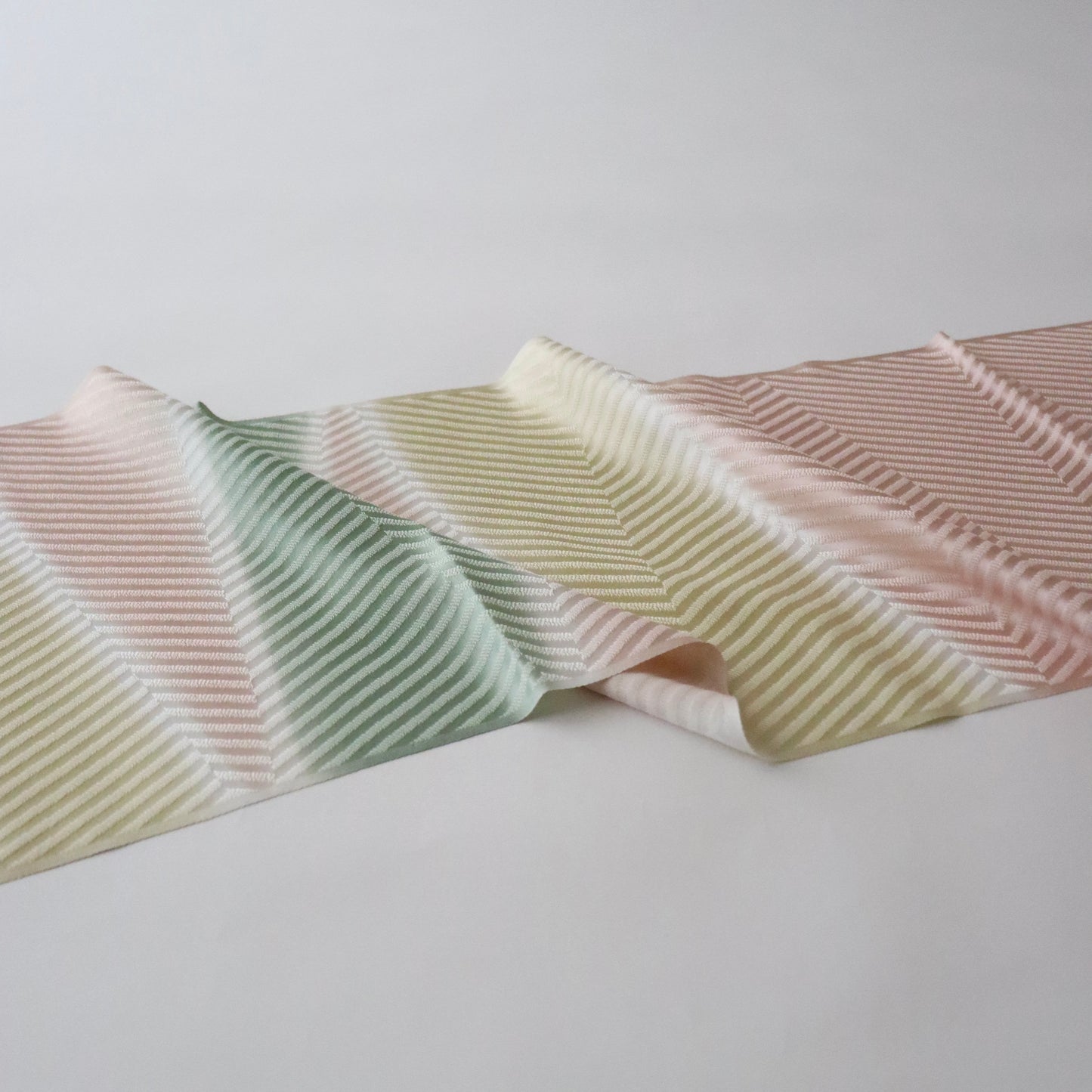 帯揚げ「斜取三色 - pnk.lt-gr」和小物さくら