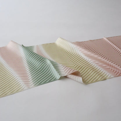 帯揚げ「斜取三色 - pnk.lt-gr」和小物さくら