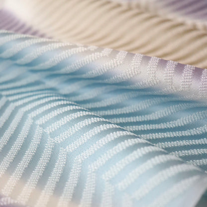 帯揚げ「斜取三色 - purp.lt-b」和小物さくら