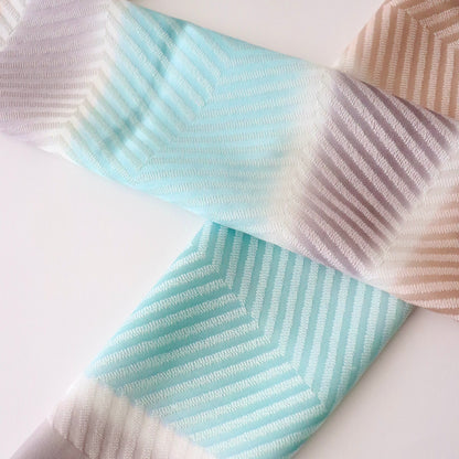 帯揚げ「斜取三色 - gry.lt-b」和小物さくら