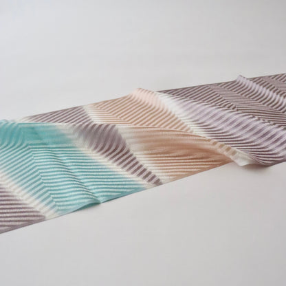 帯揚げ「斜取三色 - gry.lt-b」和小物さくら