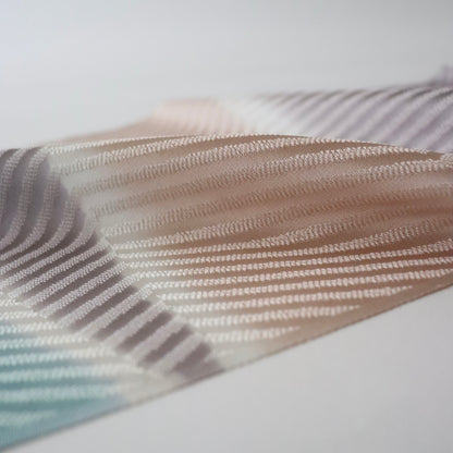 帯揚げ「斜取三色 - gry.lt-b」和小物さくら