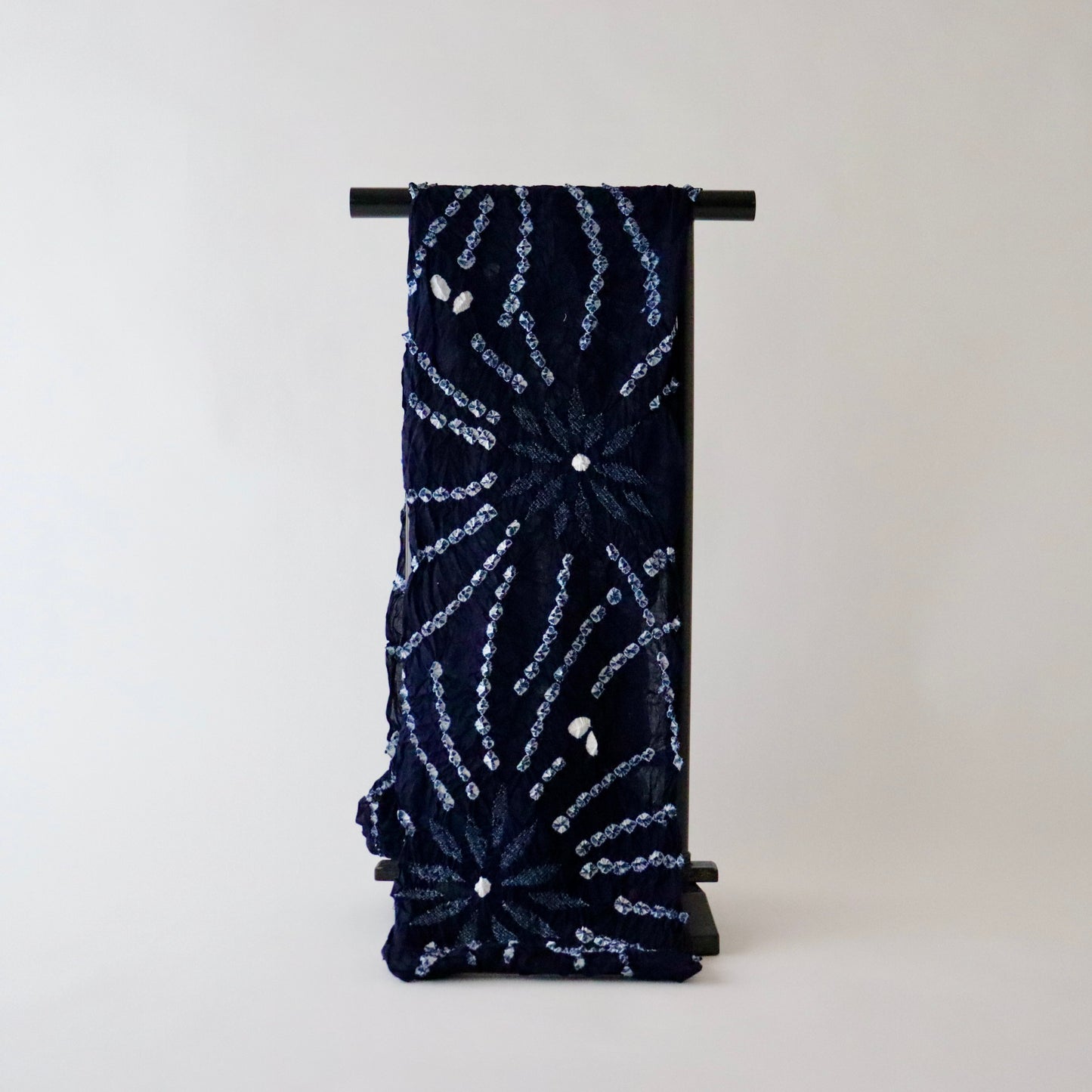 絞染ゆかた「花々火」花しぼり