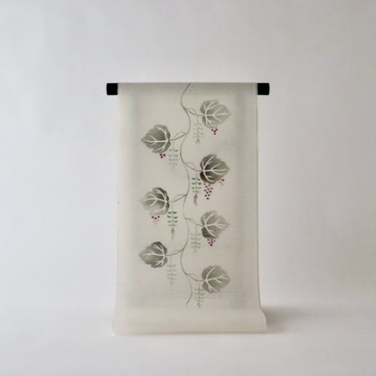 九寸名古屋帯 / 夏「葡萄立付」フジモト