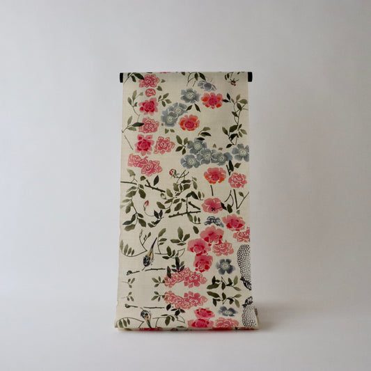 綿ゆかた「鳥と花々」三勝