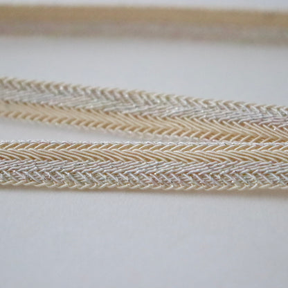 帯締め「レース双葉大和銀ちらし」和小物さくら