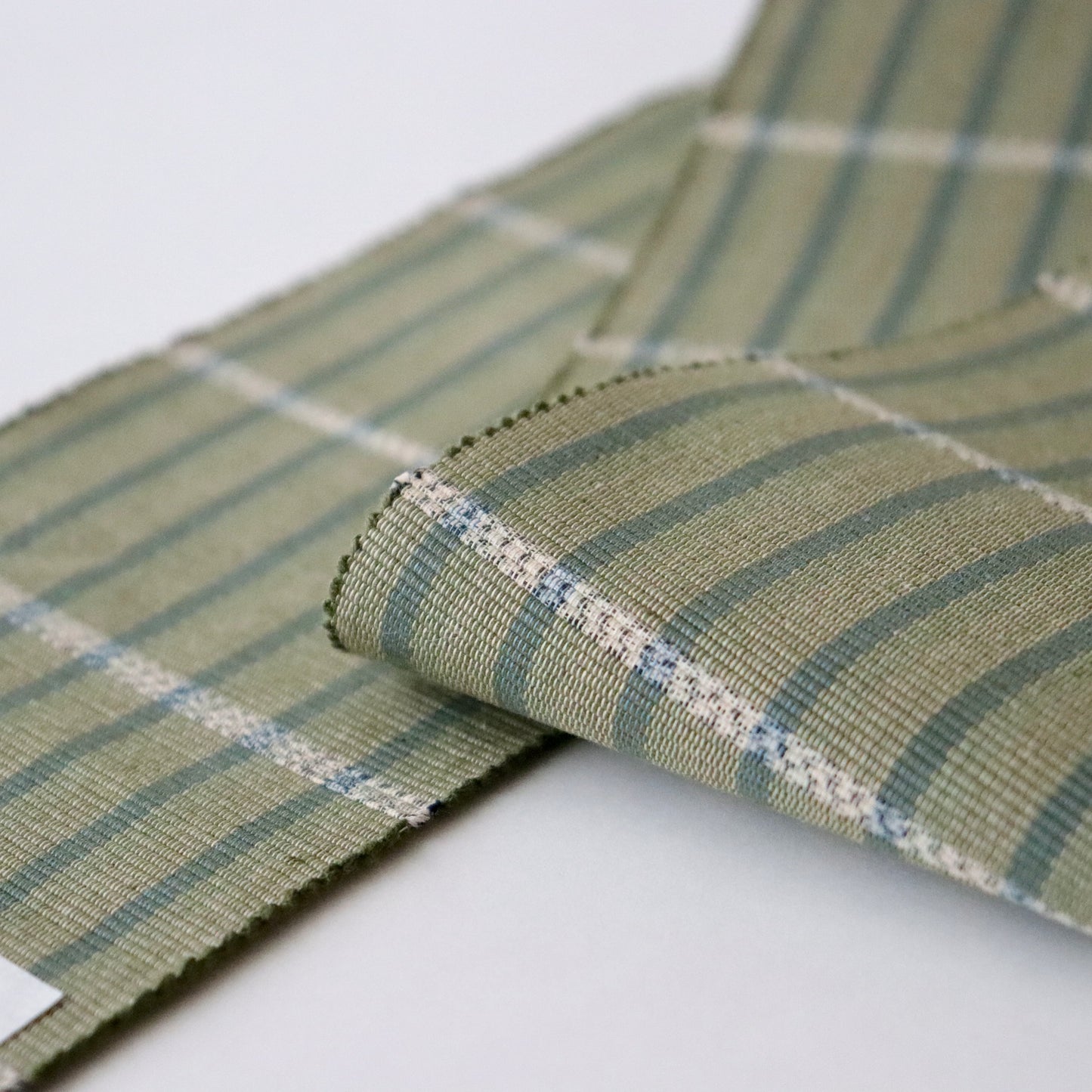 角帯「手織 木綿帯 - grn.bl」東郷織物