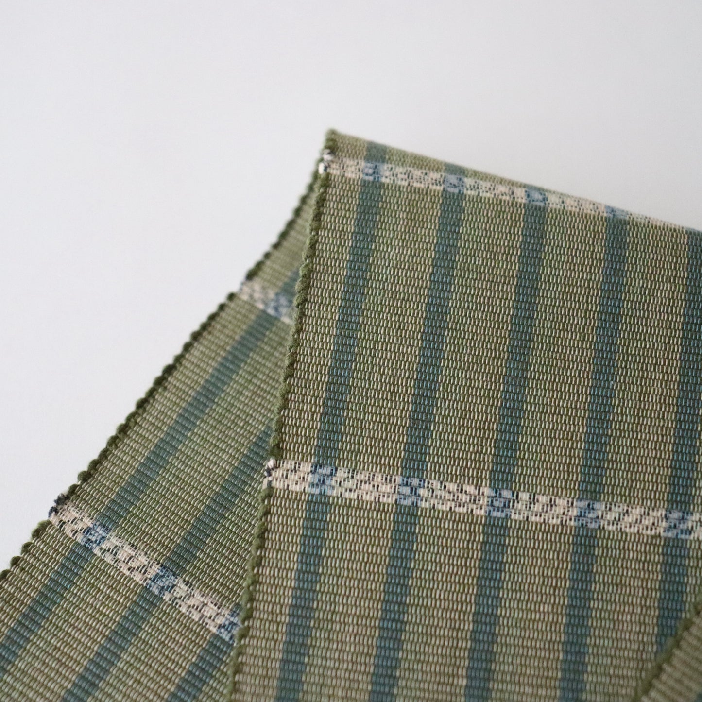 角帯「手織 木綿帯 - grn.bl」東郷織物