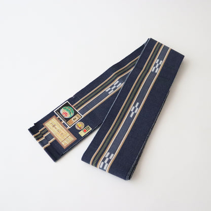角帯「八重山ミンサー - nvy」
