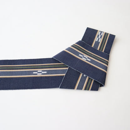 角帯「八重山ミンサー - nvy」