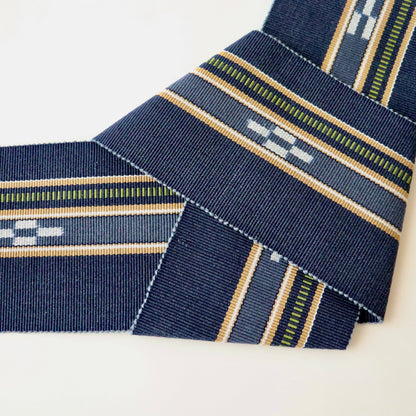 角帯「八重山ミンサー - nvy」