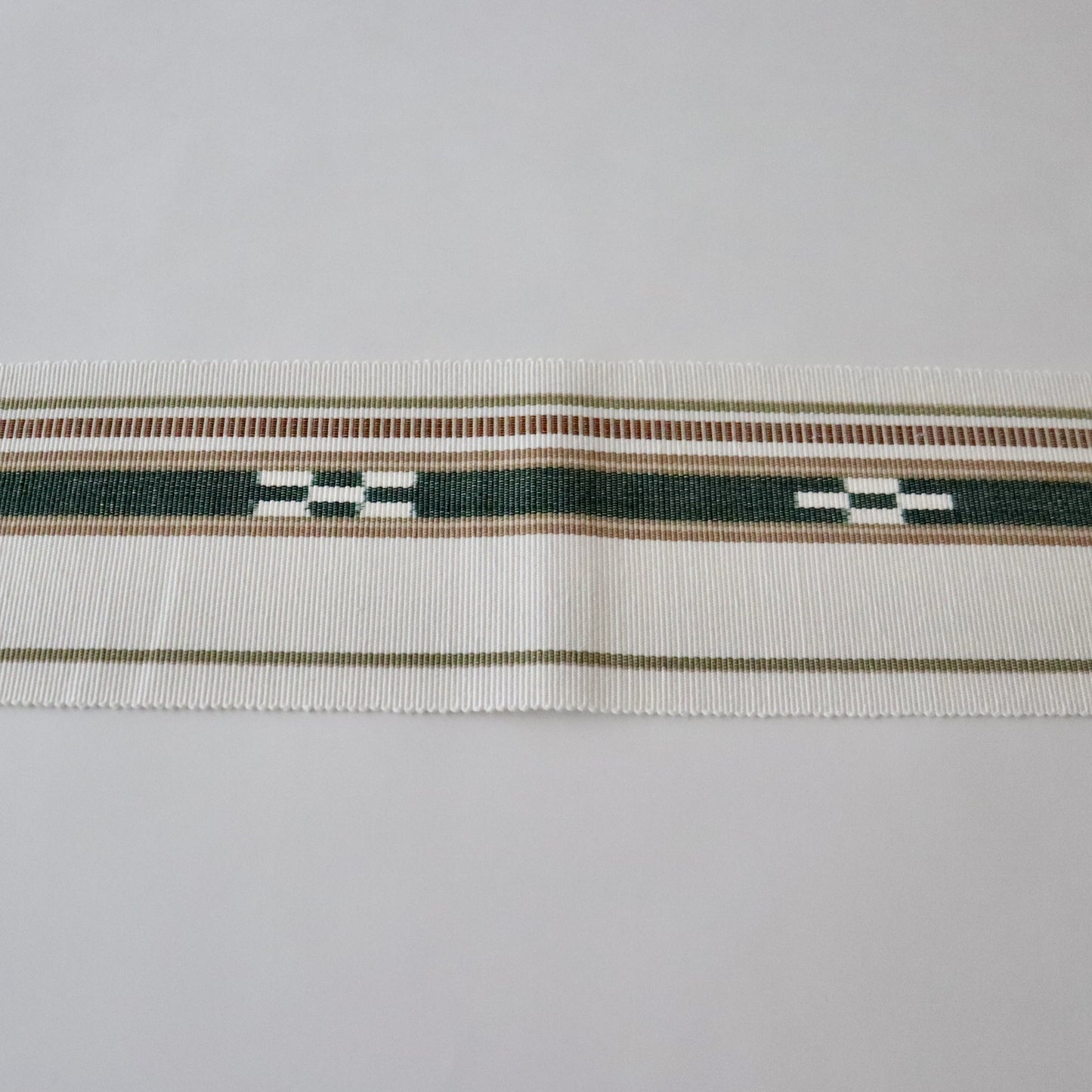 角帯「八重山ミンサー - wht.grn」