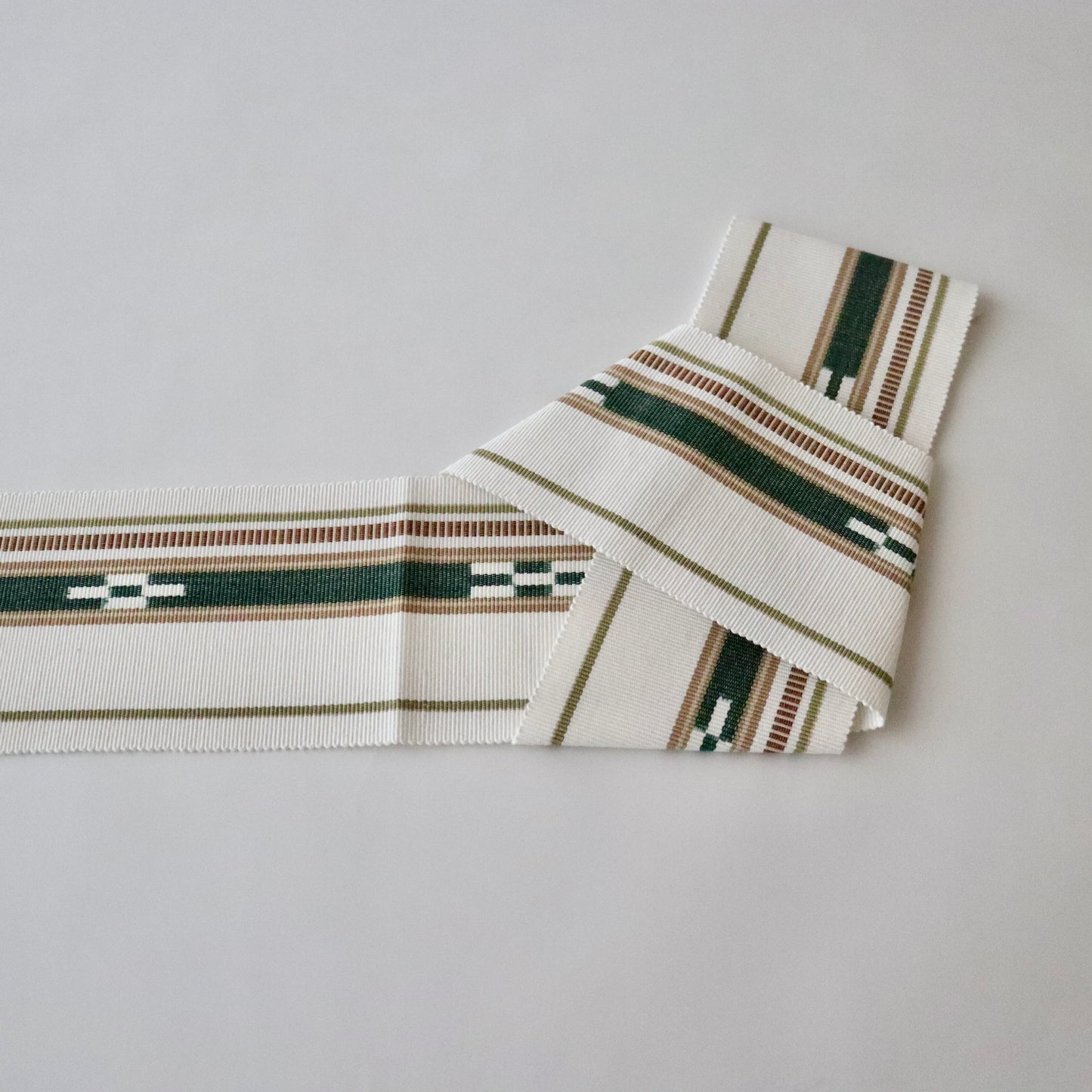 角帯「八重山ミンサー - wht.grn」