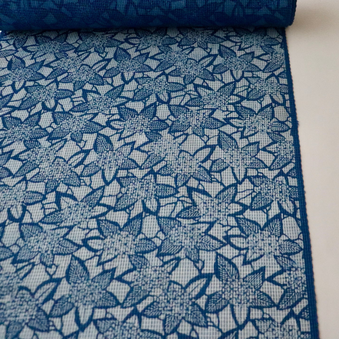 正藍絹紅梅「江戸長板 - 紫陽花」衣草紙