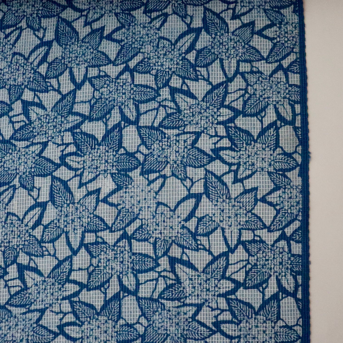 正藍絹紅梅「江戸長板 - 紫陽花」衣草紙