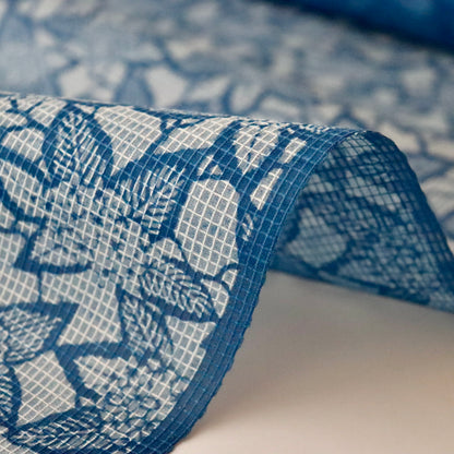 正藍絹紅梅「江戸長板 - 紫陽花」衣草紙