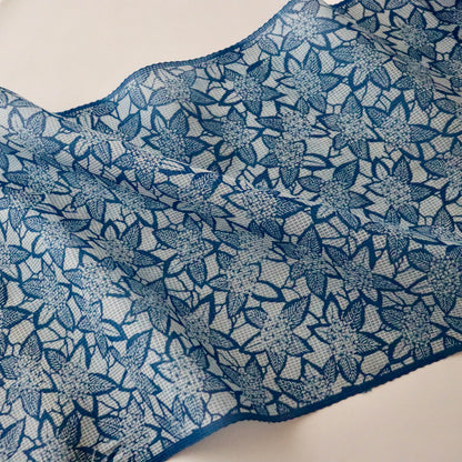 正藍絹紅梅「江戸長板 - 紫陽花」衣草紙