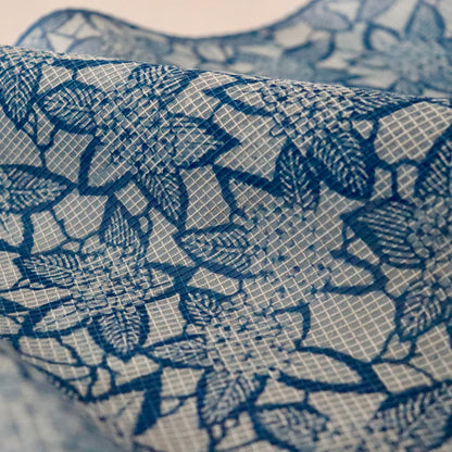 正藍絹紅梅「江戸長板 - 紫陽花」衣草紙