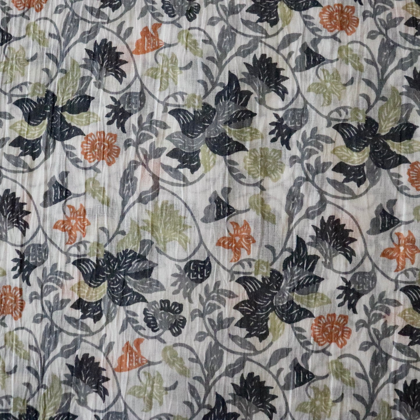 近江ちぢみ「型染 - 更紗多色」衣草紙