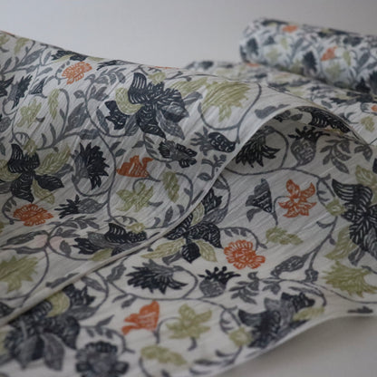 近江ちぢみ「型染 - 更紗多色」衣草紙