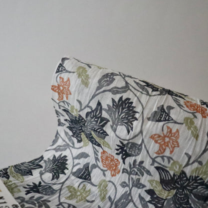 近江ちぢみ「型染 - 更紗多色」衣草紙