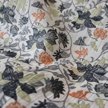 近江ちぢみ「型染 - 更紗多色」衣草紙