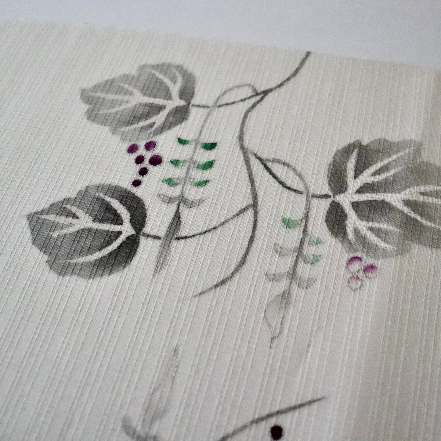 九寸名古屋帯 / 夏「葡萄立付」フジモト