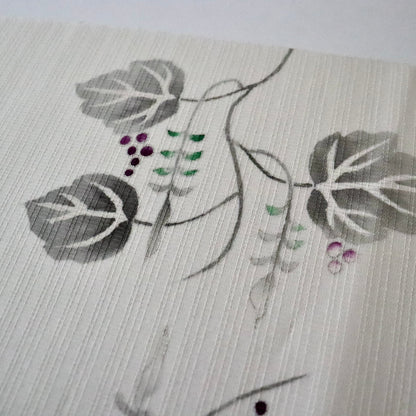 九寸名古屋帯 / 夏「葡萄立付」フジモト