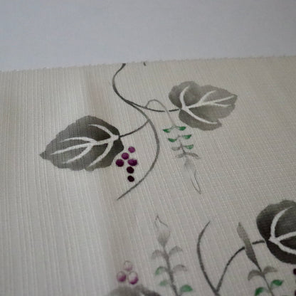 九寸名古屋帯 / 夏「葡萄立付」フジモト