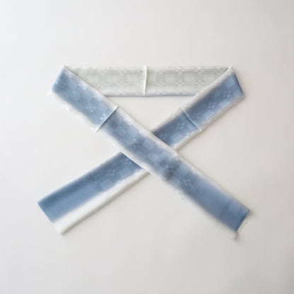 帯揚げ「紋紗市松地紋立暈し-wh/bl/gy」和小物さくら