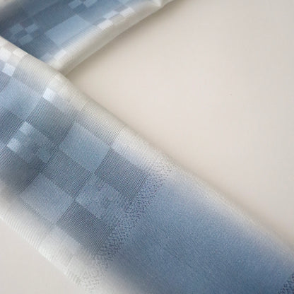 帯揚げ「紋紗市松地紋立暈し-wh/bl/gy」和小物さくら