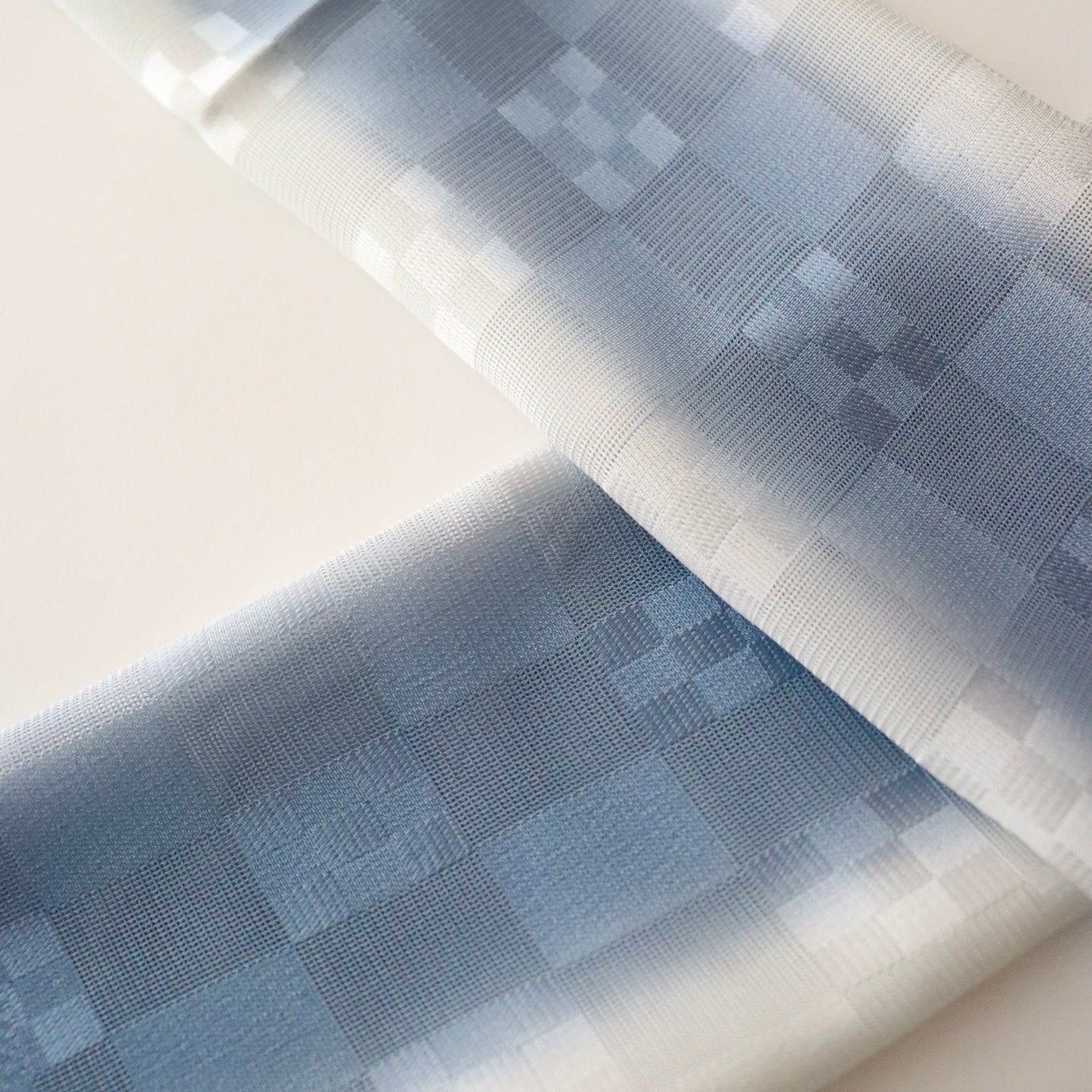 帯揚げ「紋紗市松地紋立暈し-wh/bl/gy」和小物さくら