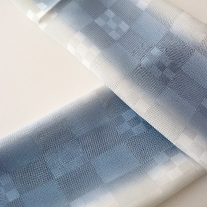 帯揚げ「紋紗市松地紋立暈し-wh/bl/gy」和小物さくら