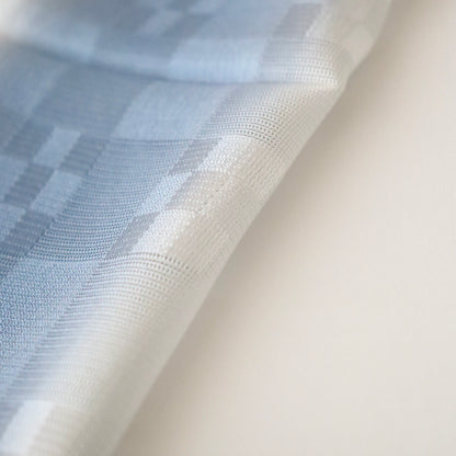 帯揚げ「紋紗市松地紋立暈し-wh/bl/gy」和小物さくら