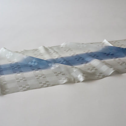 帯揚げ「紋紗市松地紋立暈し-wh/bl/gy」和小物さくら