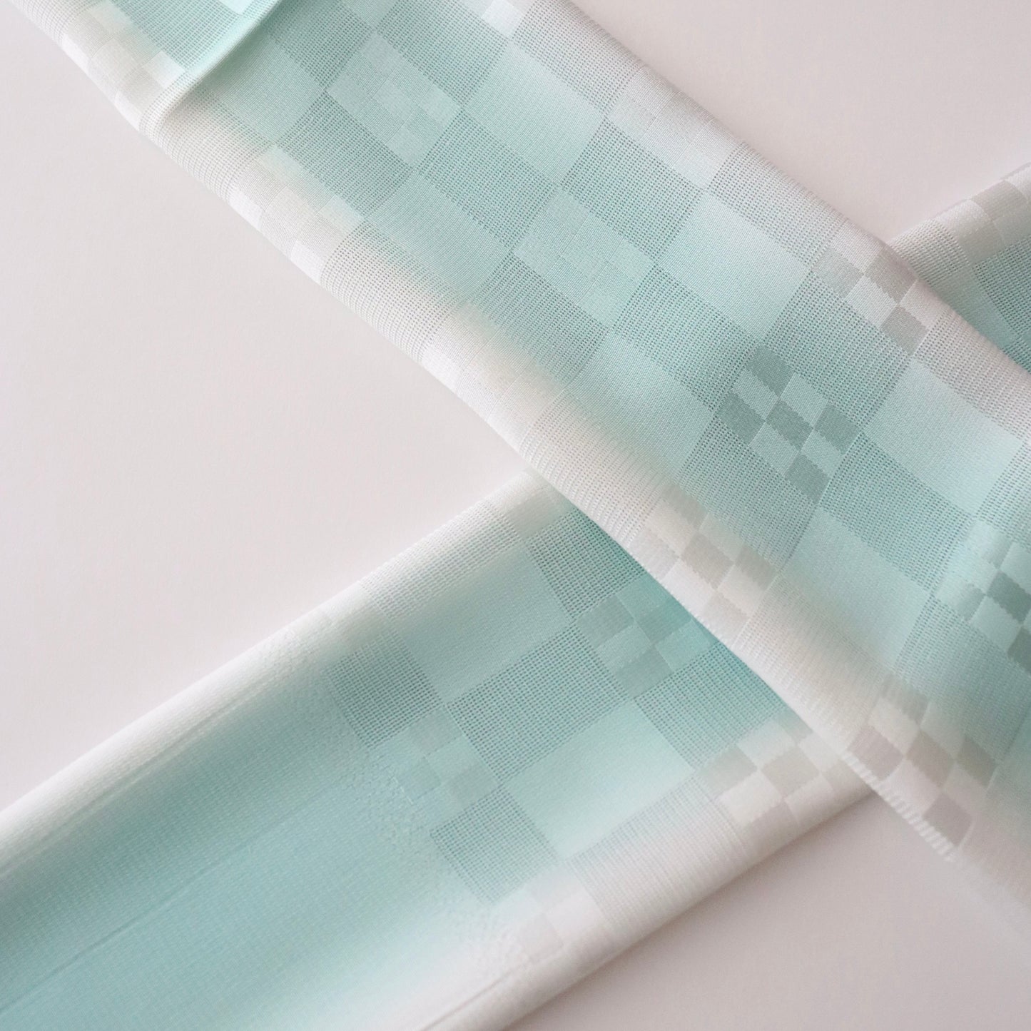 帯揚げ「紋紗市松地紋立暈し-wh/gr/gy」和小物さくら