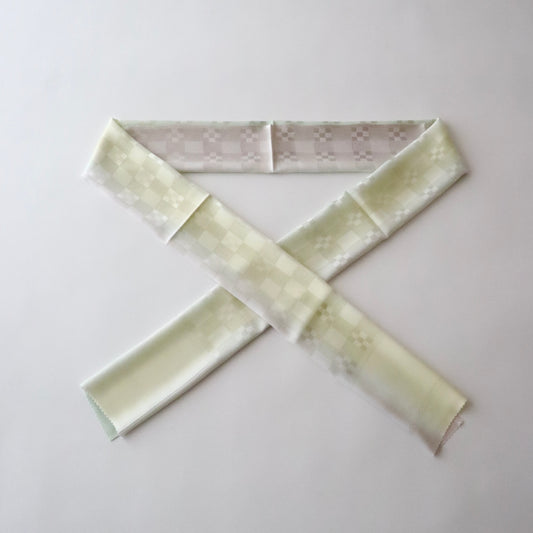 帯揚げ「紋紗市松地紋立暈し-pu/yr/gr」和小物さくら