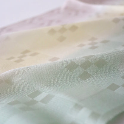 帯揚げ「紋紗市松地紋立暈し-pu/yr/gr」和小物さくら