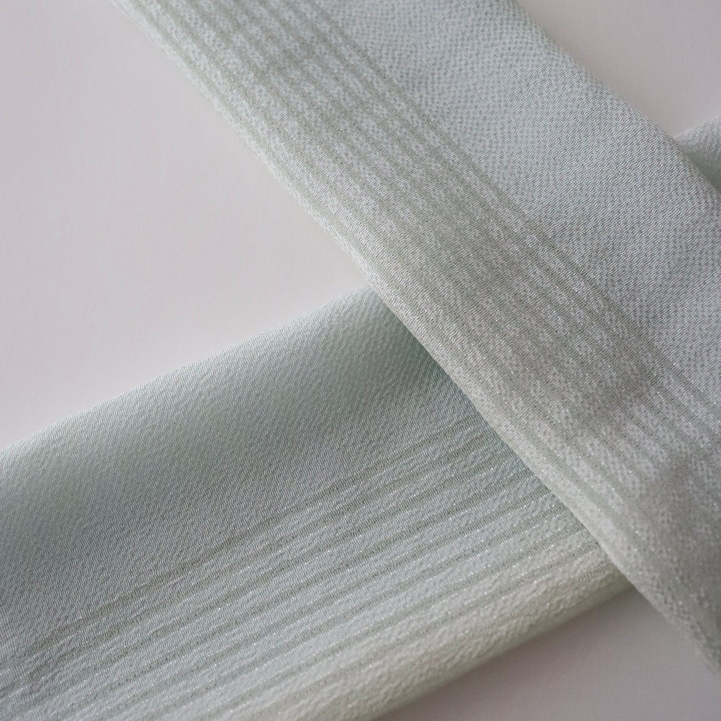 帯揚げ「縮緬縞パール半々三色暈し-gr/bl/ye」和小物さくら