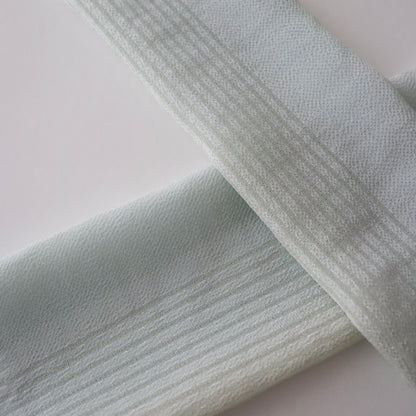 帯揚げ「縮緬縞パール半々三色暈し-gr/bl/ye」和小物さくら